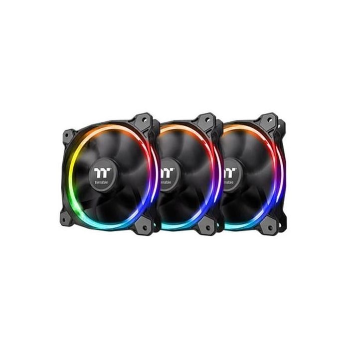 120mm Thermaltake Riing 12 LED RGB Fan Sync Edition 3 Pack 0 120mm Thermaltake Riing 12 LED RGB Fan Sync Edition 3 Pack 0