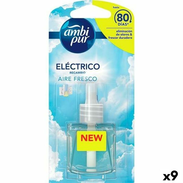 Recharges Pour Diffuseur Électrique Ambi Pur AIRE FRESCO Air pur 21,5 ml (9 Unités)
