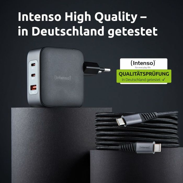 Chargeur mural INTENSO GaN W100ACC Noir 100 W 1