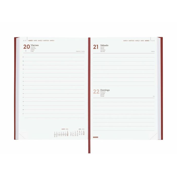 Agenda Finocam DYNAMIC MILANO Bordeaux A5 21 x 27 cm 2026 3 Agenda Finocam DYNAMIC MILANO Bordeaux A5 21 x 27 cm 2026 3