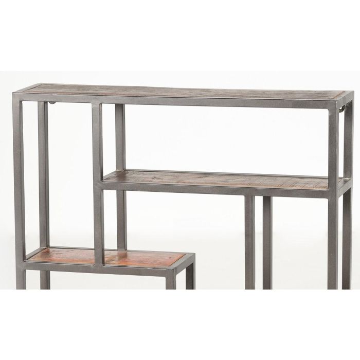 Étagère murale en métal et bois recyclé noir 80x80x18 cm - Étagère industrielle et rustique pour décoration intérieure 3 Étagère murale en métal et bois recyclé noir 80x80x18 cm - Étagère industrielle et rustique pour décoration intérieure 3