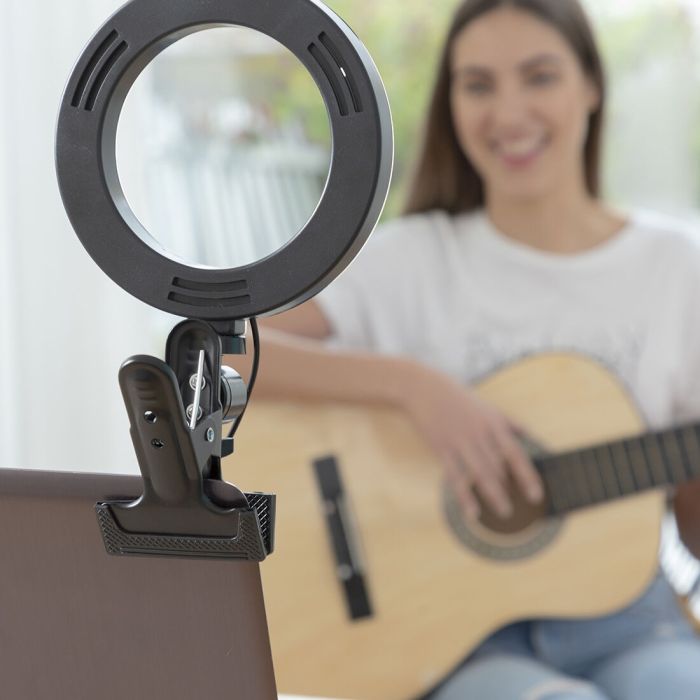 Anneau Lumineux Selfie avec Clip de Support Lumahoop InnovaGoods 4