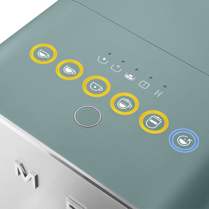 Cafetière superautomatique Smeg BCC13EGMEU Vert 1350 W 19 bar 1,4 L 1 Cafetière superautomatique Smeg BCC13EGMEU Vert 1350 W 19 bar 1,4 L 1