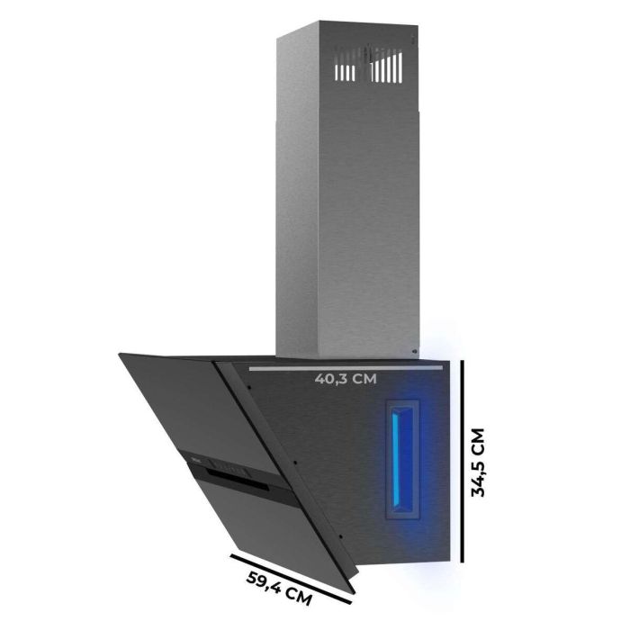 Hotte standard Cecotec Bolero Flux DT 608010 Noir 12 Hotte standard Cecotec Bolero Flux DT 608010 Noir 12