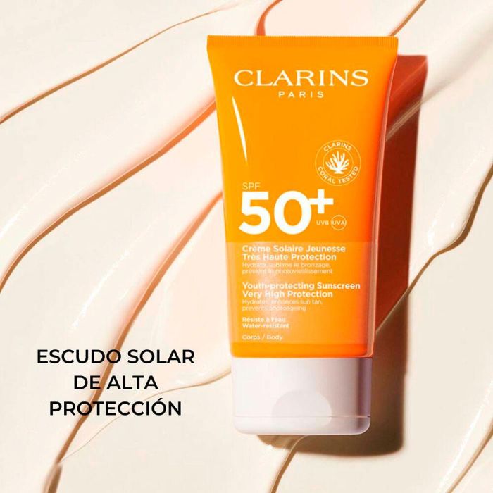 Clarins Crème Corporelle Solaire Uva-Uvb50+ 150 mL 3 Clarins Crème Corporelle Solaire Uva-Uvb50+ 150 mL 3