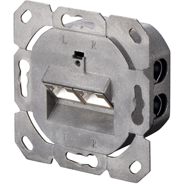 DIGITUS Aufputzdose Cat5e 2xRJ45 geschirmt Signalweiß 2