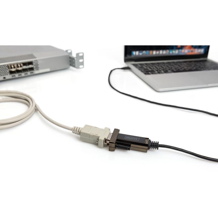 DIGITUS Adapter USB2.0/C -> seriell D-Sub9 St/St + 1.0m Kab 2