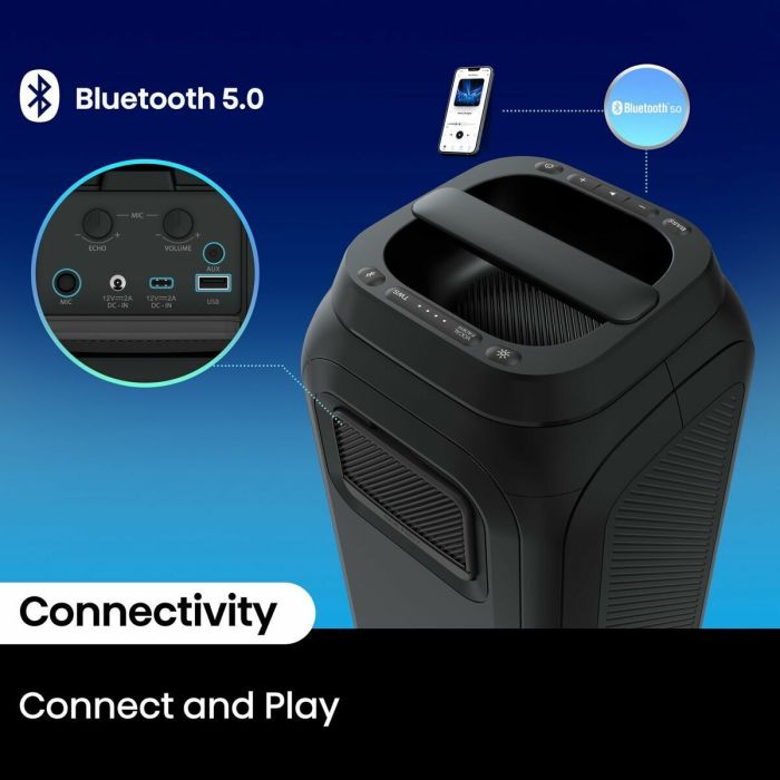 Haut-parleurs bluetooth portables Hisense PR160 Noir 6 Haut-parleurs bluetooth portables Hisense PR160 Noir 6
