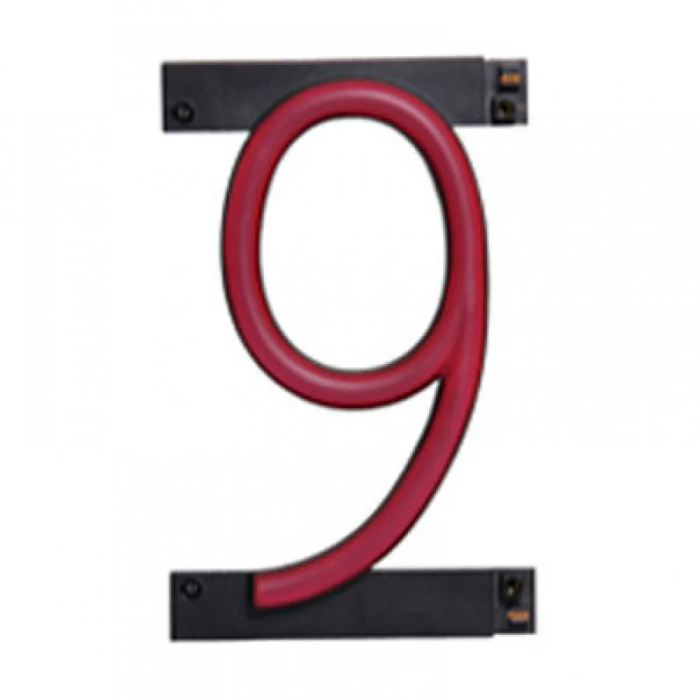 Lettre LED Néon Numéro 9 - 90mm x 161mm x 38mm 2