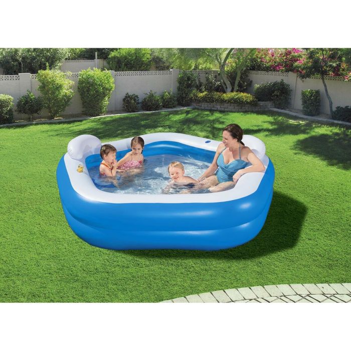 Bestway Piscine Gonflable 2 Chambres Family 213x206x69 cm +6 Ans Jardin 54153 1