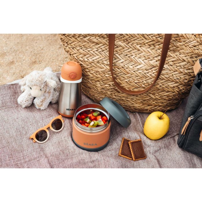 Thermos pour Bebé Béaba Orange Acier inoxydable 500 ml 6 Thermos pour Bebé Béaba Orange Acier inoxydable 500 ml 6