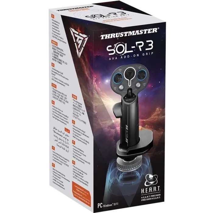 Thrustmaster Sol-R 3 AVA Add-On Grip - Poignée additionnelle avec technologie HEART - 21 boutons et 6 axes - Manche pour simulation spatiale Thrustmaster Sol-R 3 AVA Add-On Grip - Poignée additionnelle avec technologie HEART - 21 boutons et 6 axes - Manche pour simulation spatiale