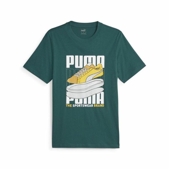T-shirt à manches courtes homme Puma Graphiccs Sneaker Vert 0 T-shirt à manches courtes homme Puma Graphiccs Sneaker Vert 0
