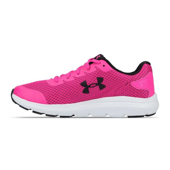 Baskets Casual pour Femme Under Armour Surge 2 Rose foncé 4