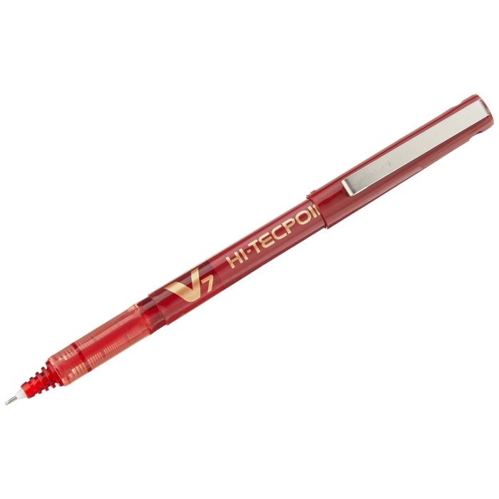 stylo à encre liquide Pilot V7 Hi-Tecpoint Rouge 0,5 mm (12 Unités) 5 stylo à encre liquide Pilot V7 Hi-Tecpoint Rouge 0,5 mm (12 Unités) 5