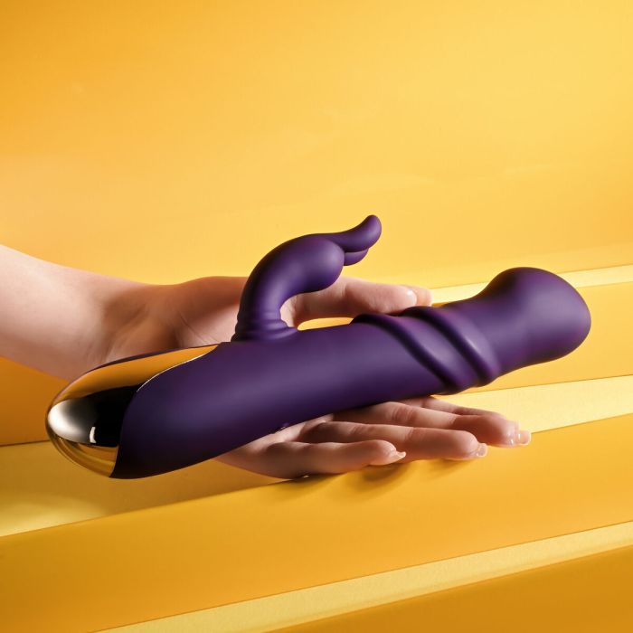 Vibration de Stimulation Double Evolved Playboy Violet Pourpre 14