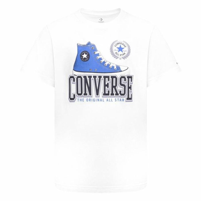 T shirt à manches courtes Enfant Converse Script Sneaker Gfx Sse Blanc 1 T shirt à manches courtes Enfant Converse Script Sneaker Gfx Sse Blanc 1