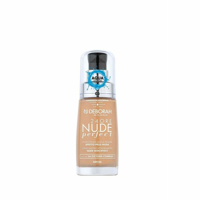 Base de Maquillage Crémeuse 24 Ore Nude Perfect Deborah 009608 nº3 0 Base de Maquillage Crémeuse 24 Ore Nude Perfect Deborah 009608 nº3 0