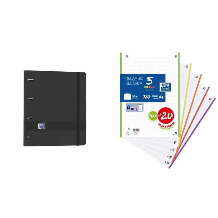 Reliure à anneaux Oxford &YOU Noir A4+ 1 Reliure à anneaux Oxford &YOU Noir A4+ 1