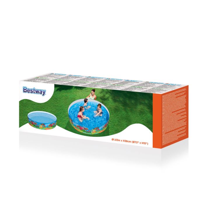 Bestway Piscine Rigide Enfant PVC Marine 183x38 cm +2 Ans Jardin 55030 8