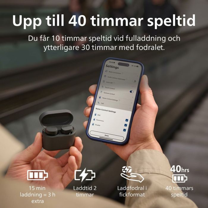 Casque Philips TAT5000BK/00 Noir 3