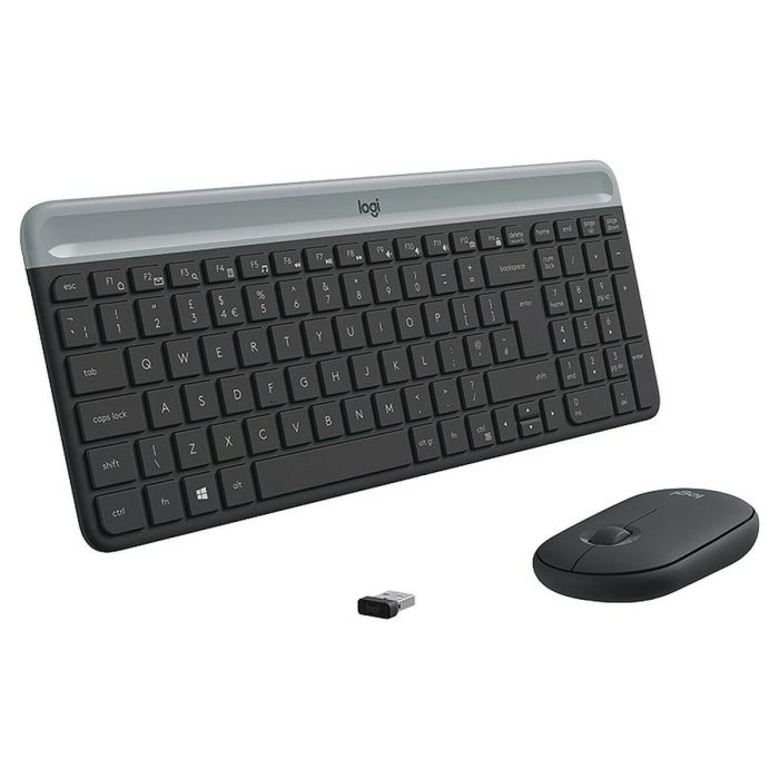 clavier et souris Logitech 920-009190 Noir Gris Français AZERTY 1 clavier et souris Logitech 920-009190 Noir Gris Français AZERTY 1