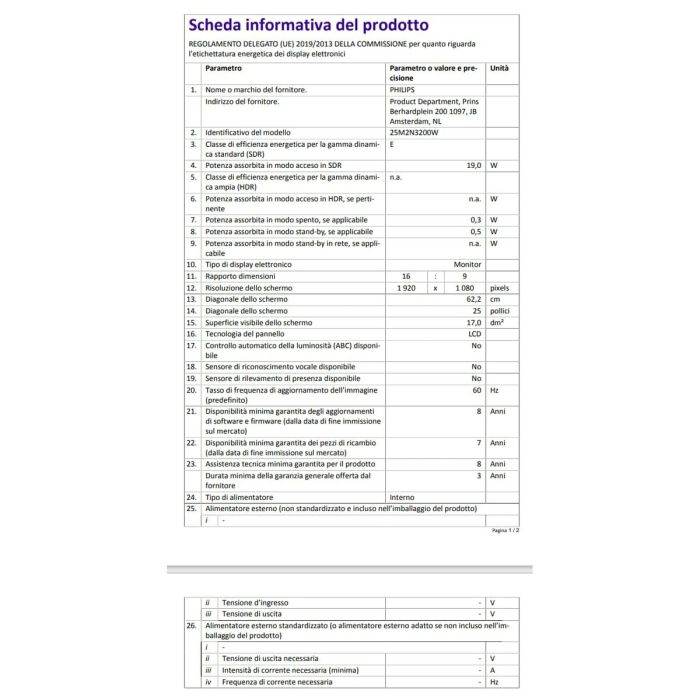 Écran Philips 24,5" Full HD 23