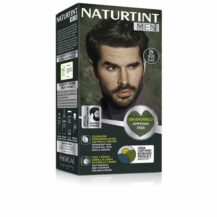 Teinture permanente Naturtint NATURTINT MEN Noir 0 Teinture permanente Naturtint NATURTINT MEN Noir 0