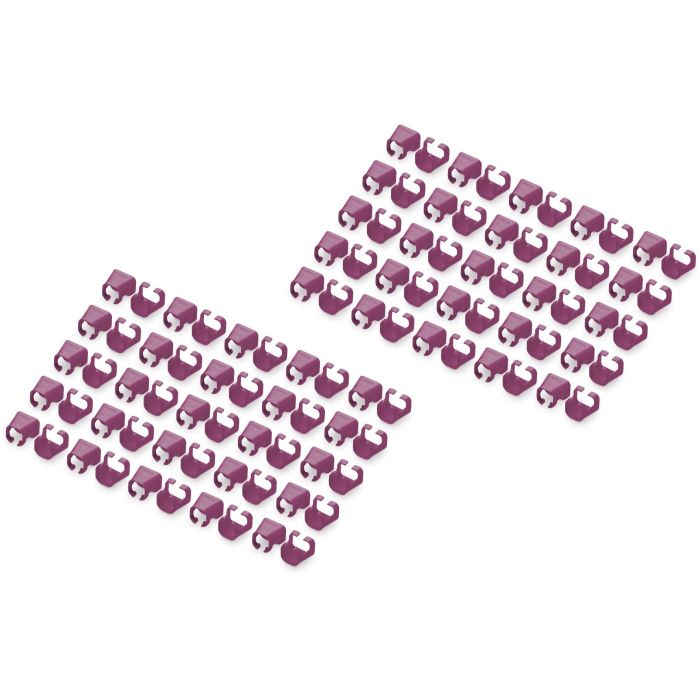 DIGITUS Farbclips für Patchkabel 100Stk. Magenta 0 DIGITUS Farbclips für Patchkabel 100Stk. Magenta 0
