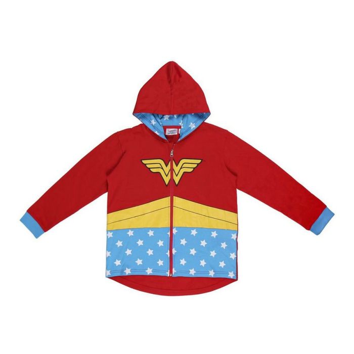 Sweat à capuche enfant Wonder Woman Rouge 0 Sweat à capuche enfant Wonder Woman Rouge 0