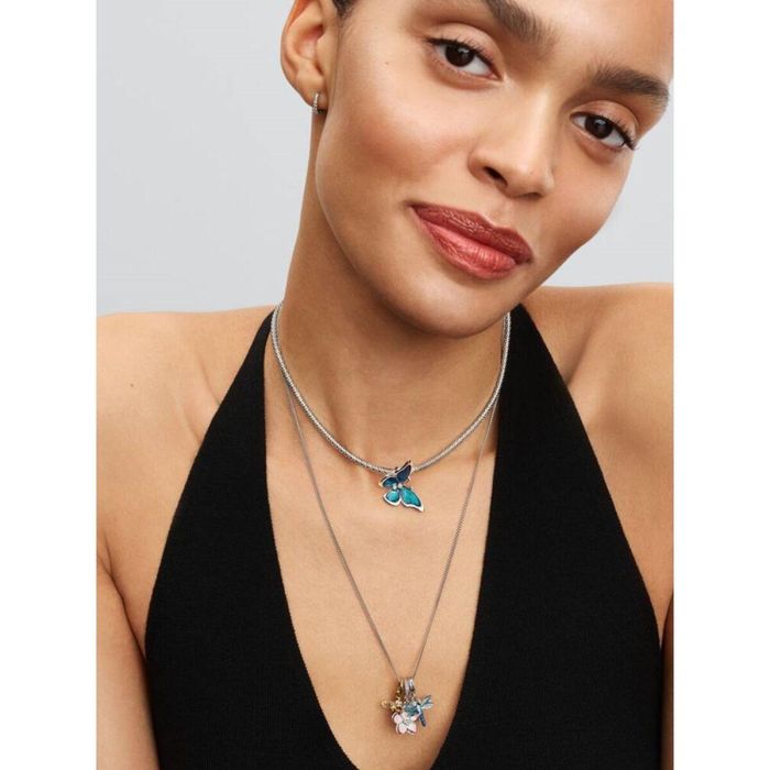 Perle de verre Femme Pandora 793747C01 Bleu Argenté 1