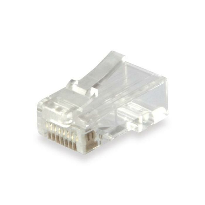 EQUIP 121144 Connecteur RJ45 Cat6 Non Blindé Transparent Or (100 Pcs)
