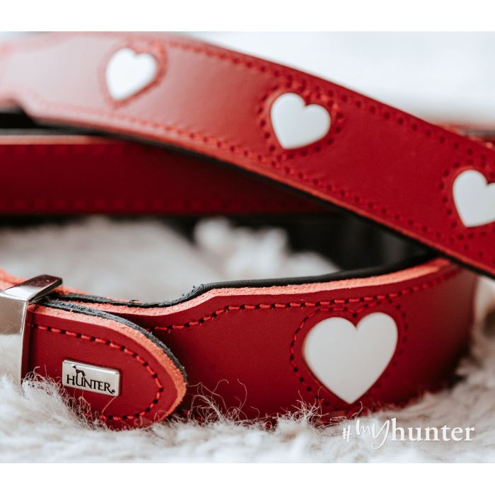 Collier pour Chien Hunter Love XS/S 30-34 cm Rojo/Blanco 4
