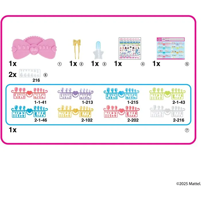 Aquabeads Coffret Manucure Barbie - 40 Ongles Décoratifs Autocollants à l'Eau - Jeu Créatif Enfant Dès 4 Ans