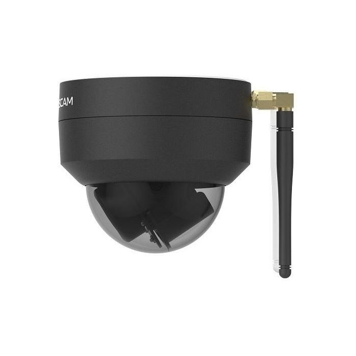 Foscam D4Z Caméra de sécurité IP PTZ 4 MP Bulbe pour intérieur et extérieur WiFi vision nocturne 20m Noir