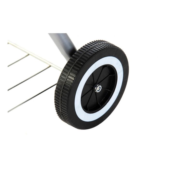 Barbecue à Charbon avec Couvercle et Roulettes DKD Home Decor Noir Métal Plastique Rectangulaire 52,4 x 59 x 91,6 cm 2