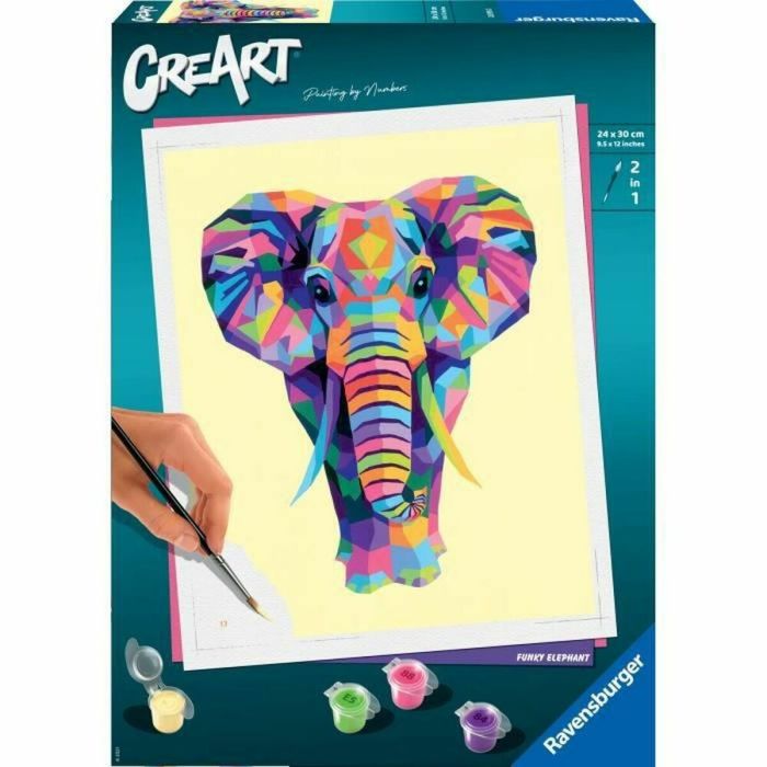 Dessins à peindre Ravensburger CreArt Large Elephant 24 x 30 cm 0 Dessins à peindre Ravensburger CreArt Large Elephant 24 x 30 cm 0