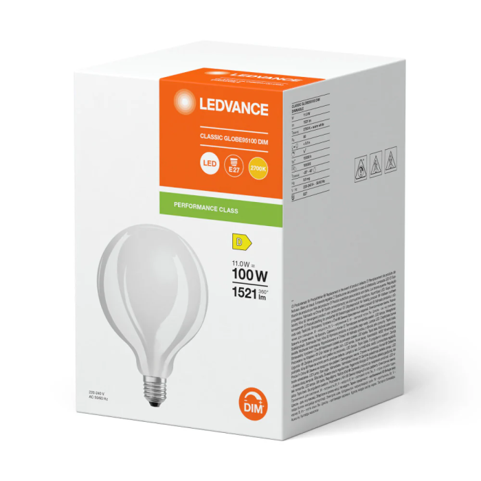 Ledvance/Osram Ampoule LED Classic E27 11W 1521Lm 2700K 300° IP20 Regulable [LVE-4099854060793] 1