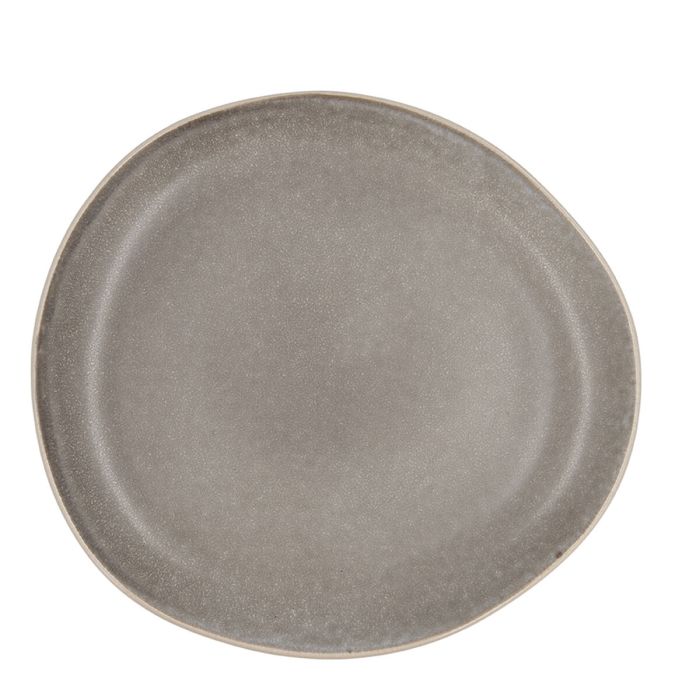 Assiette plate Bidasoa Gio Irrégulier Gris Céramique 26,5 cm (4 Unités) 1 Assiette plate Bidasoa Gio Irrégulier Gris Céramique 26,5 cm (4 Unités) 1