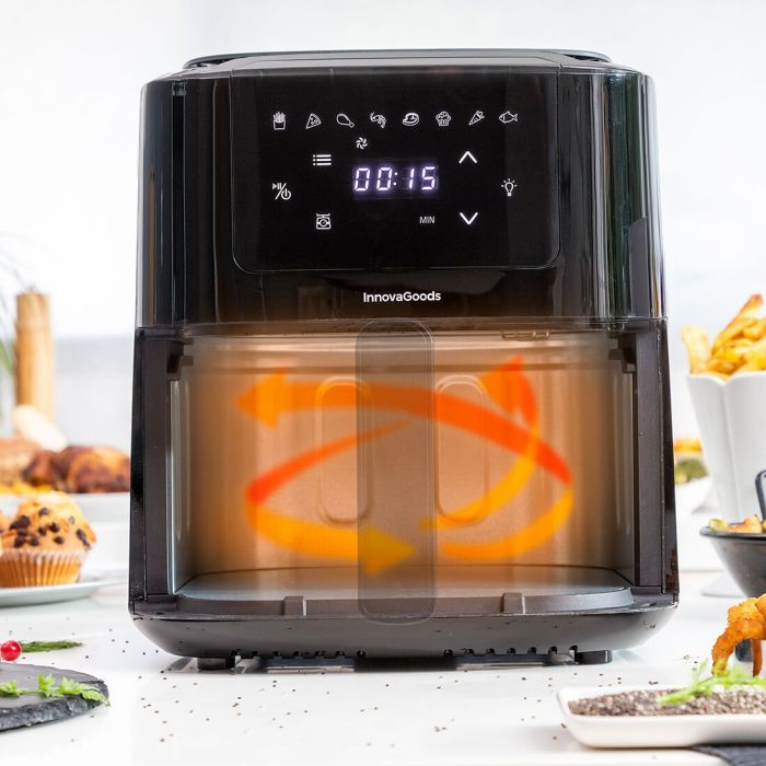 Pack Friteuse à Air avec Balance et Panier en Silicone Pliable pour Friteuses à Air InnovaGoods 16 Pack Friteuse à Air avec Balance et Panier en Silicone Pliable pour Friteuses à Air InnovaGoods 16