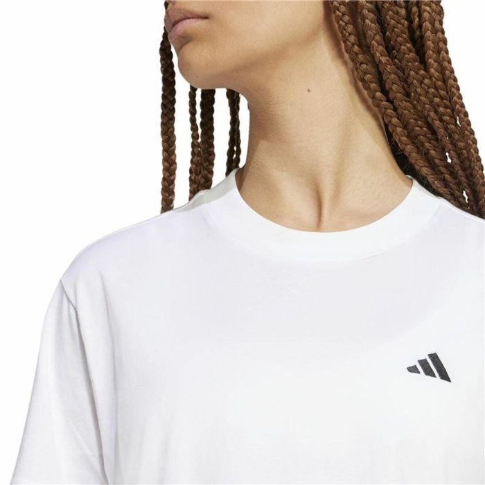 T-shirt à manches courtes femme Adidas Essentials Blanc 2 T-shirt à manches courtes femme Adidas Essentials Blanc 2