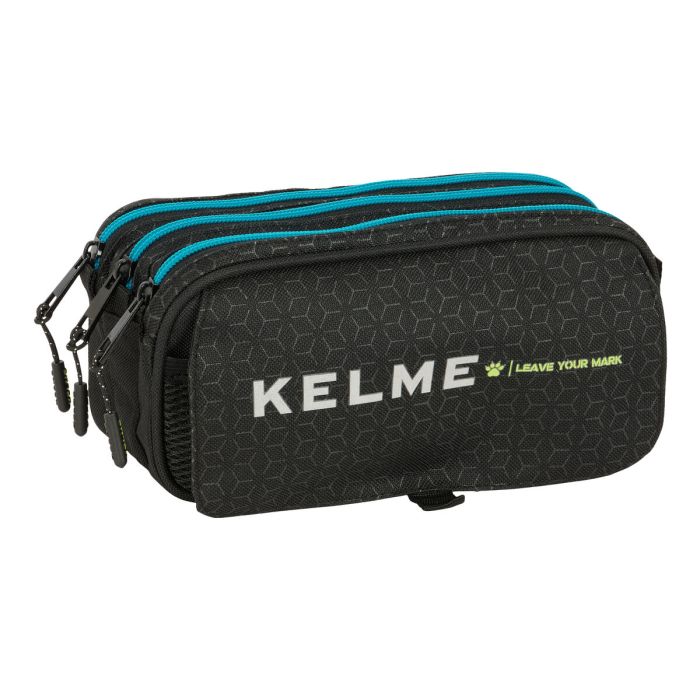 Trousse Fourre-Tout Triple Kelme Iron Noir 21,5 x 10 x 8 cm 0 Trousse Fourre-Tout Triple Kelme Iron Noir 21,5 x 10 x 8 cm 0