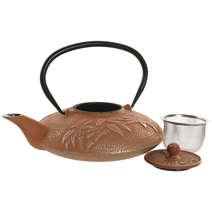 Théière Home ESPRIT Orange Acier inoxydable Fer 800 ml 2