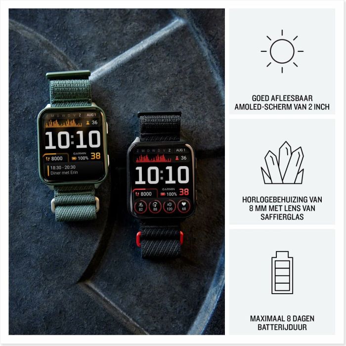 Montre intelligente GARMIN 010-02980-03 Noir Vert Gris Ardoise 5 Montre intelligente GARMIN 010-02980-03 Noir Vert Gris Ardoise 5