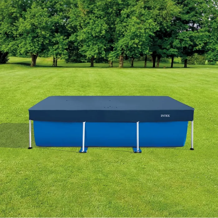 Intex - Bâche de protection rectangulaire pour piscine tubulaire, dimensions 2.60 x 1.60 mètres Intex - Bâche de protection rectangulaire pour piscine tubulaire, dimensions 2.60 x 1.60 mètres