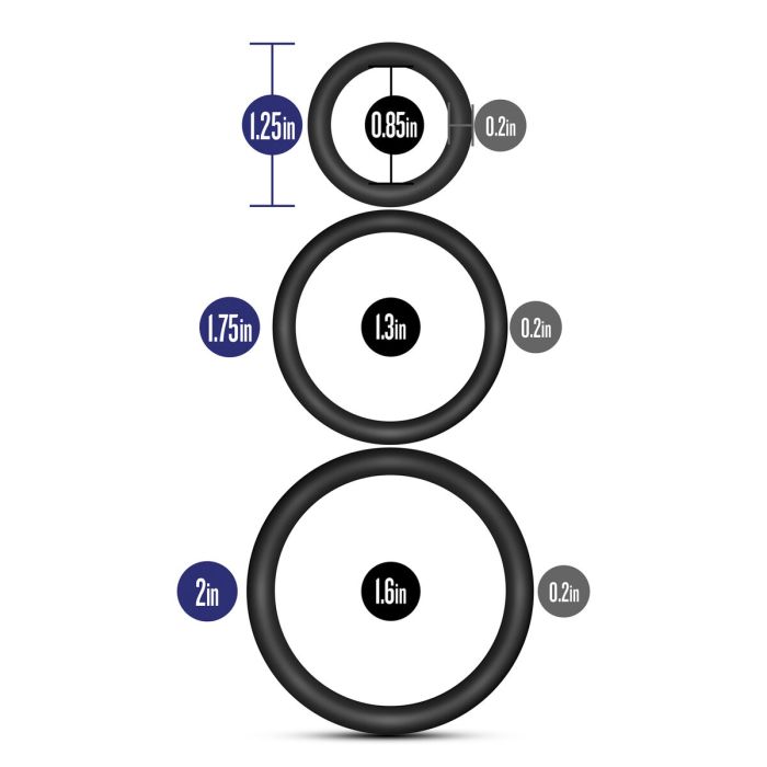 Anneau Pénis Blush Performance Noir 2