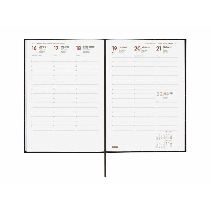 Agenda Finocam Noir A5 14 x 20,4 cm 2