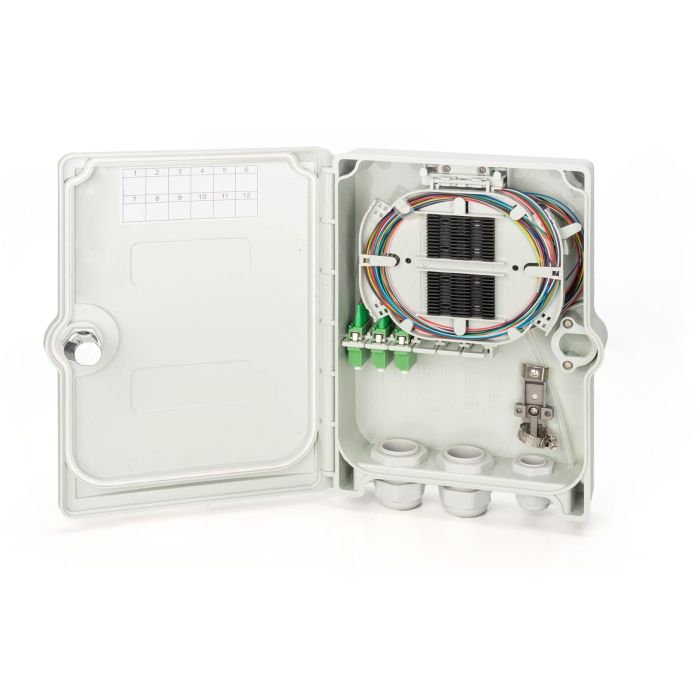 DIGITUS FTTH Box bestückt OS2 12Fasern LC/APC 3