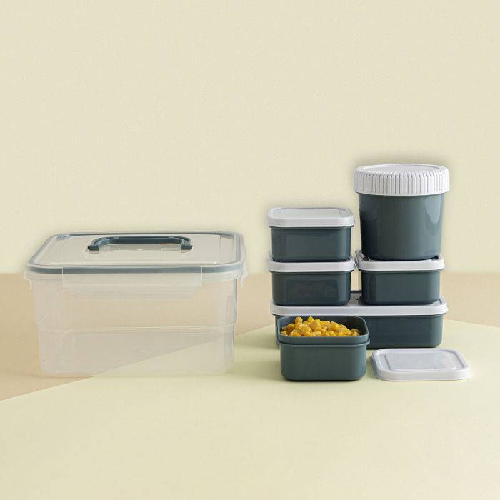 Ensemble de contenants de cuisine hermétiques empilables Quid Minimal 7 Pièces 5