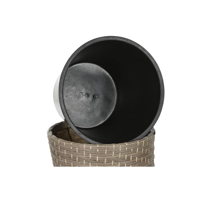 Set de pots de fleurs Home ESPRIT polypropylène Rotin 40 x 40 x 45 cm 2 Set de pots de fleurs Home ESPRIT polypropylène Rotin 40 x 40 x 45 cm 2
